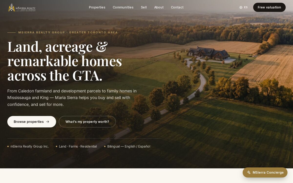 mSierra Realty — built by HUBi